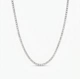 The Solvere Round Tennis Necklace - Natural