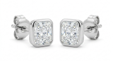 The Solvere Cushion Bezel Earrings