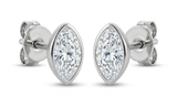 The Solvere Marquise Bezel Earrings
