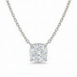 The Solvere Cushion Pendant Necklace - Natural