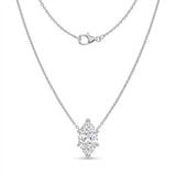 The Solvere Marquise Pendant Necklace - Lab-Grown