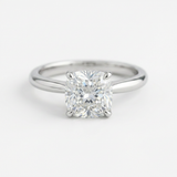 The Solvere Cushion Solitaire Ring - Natural