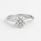 The Solvere Round Solitaire Ring - Lab-Grown