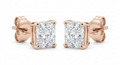 The Solvere Cushion Four-Prong Earrings