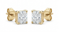 The Solvere Cushion Four-Prong Earrings