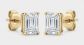 The Solvere Emerald Four-Prong Earrings