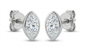 The Solvere Marquise Bezel Earrings - Color F