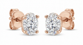 The Solvere Oval Four-Prong Earrings