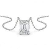 The Solvere Emerald Pendant Necklace - Lab-Grown