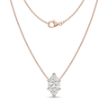 The Solvere Marquise Pendant Necklace - Natural