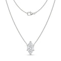 The Solvere Marquise Pendant Necklace - Color F - Lab-Grown