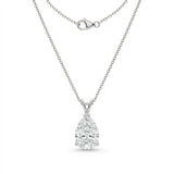 The Solvere Pear Pendant Necklace - Natural