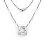 The Solvere Princess Pendant Necklace - Lab-Grown