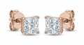 The Solvere Princess Four-Prong Earrings