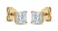 The Solvere Princess Four-Prong Earrings
