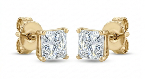 The Solvere Princess Four-Prong Earrings