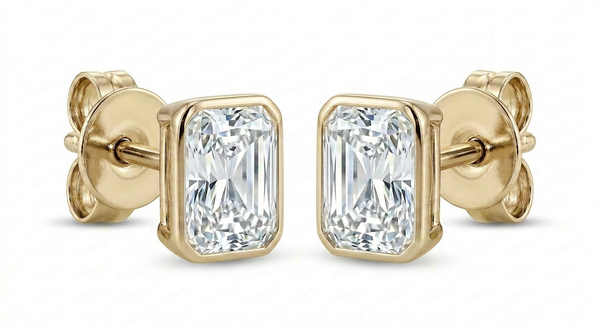 The Solvere Radiant Bezel Earrings