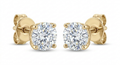 The Solvere Round Four-Prong Earrings