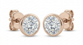 The Solvere Round Bezel Earrings