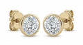 The Solvere Round Bezel Earrings