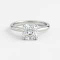 The Solvere Cushion Solitaire Ring - Color F - Lab-Grown