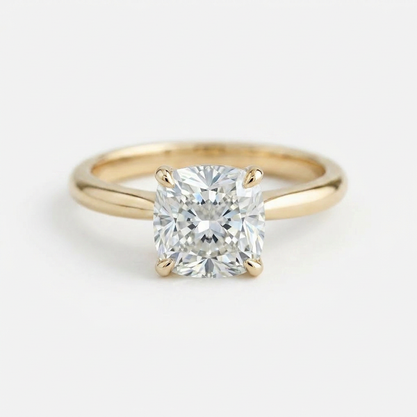 The Solvere Cushion Solitaire Ring - Lab-Grown