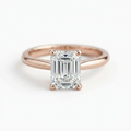 The Solvere Emerald Solitaire Ring - Natural