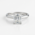 The Solvere Emerald Solitaire Ring - Color F - Lab-Grown