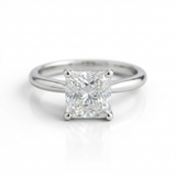 The Solvere Princess Solitaire Ring - Lab-Grown