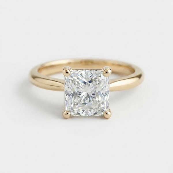 The Solvere Princess Solitaire Ring - Lab-Grown