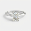 The Solvere Radiant Solitaire Ring - Color F - Lab-Grown