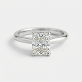The Solvere Radiant Solitaire Ring - Natural