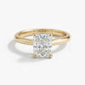 The Solvere Radiant Solitaire Ring - Natural