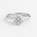 The Solvere Round Solitaire Ring - Color F - Lab-Grown