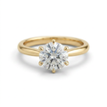 The Solvere Round Solitaire Ring - Natural