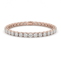 The Solvere Round Tennis Four-Prong Bracelet - Natural