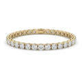 The Solvere Round Tennis Four-Prong Bracelet - Natural